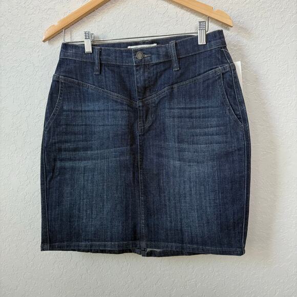 Stetson Women's Denim Blue Jean Mini Skirt Size 6 NEW - Picture 1 of 6